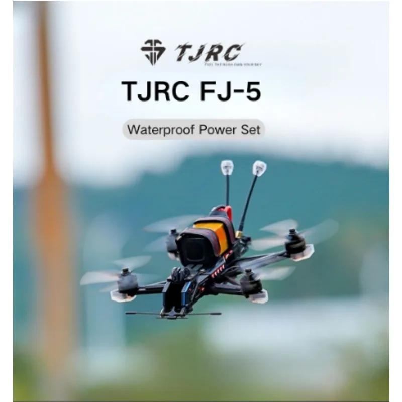 TJRC FJ-5 Kit telaio drone FPV da 5 pollici, fibra di carbonio impermeabile IP68 con LED per O4 / Walksnail / DC, compatibile con il sistema Power HD - immagine 5
