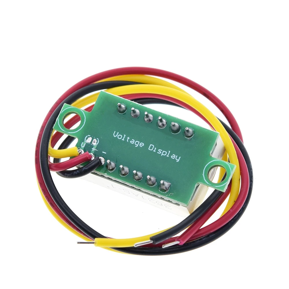 0.36 Inch 2/3 Wire 0.36'' DC 4.5-30V 3 Digit Display Voltmeter Mini LED Digital Panel Voltage Meter Instrument Red/Blue/Green images - 6
