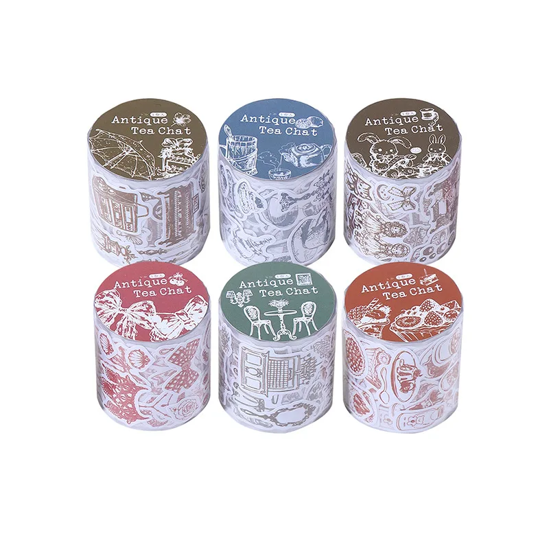 1pcs/1lot 장 접착 테이프 Xiangxie 티 파티 마스킹 테이프 정크 저널 스크랩북 스티커 종이 일본어