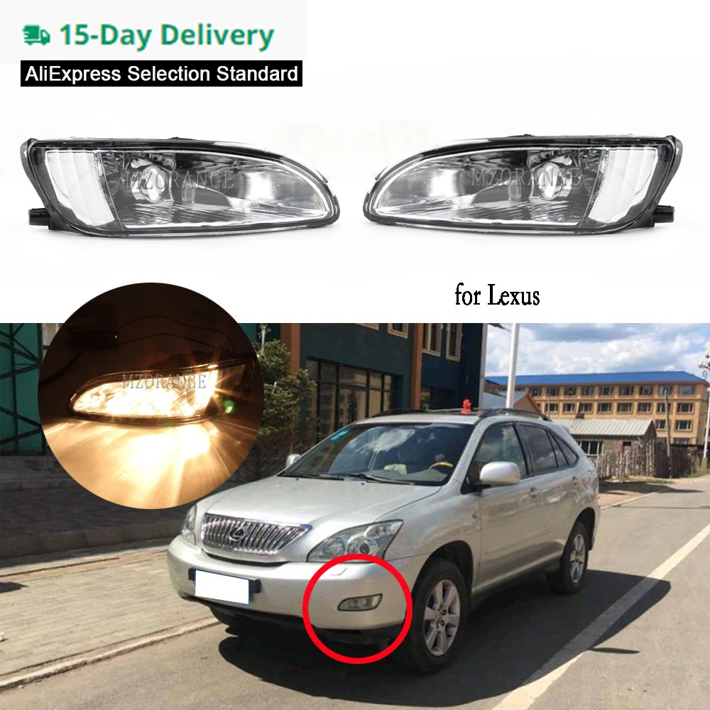 

Fog Lights LED Headlight for LEXUS RX300 RX330 RX350 2003-2008 Front Bumper Fog Lamp Headlights Foglights Car Accessories