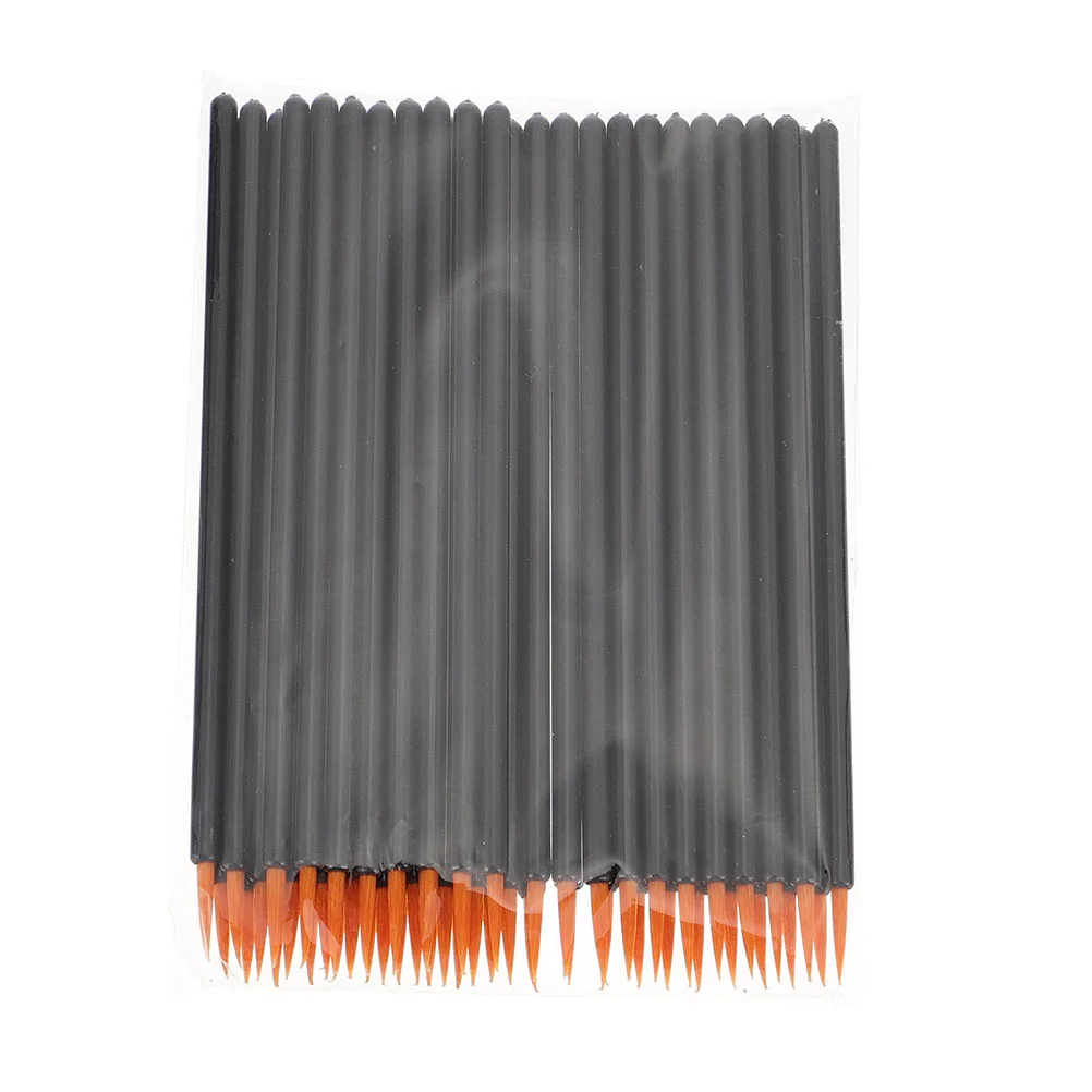 

100pcs Disposable Makeup Brushes Eyeliner Applicators for Girls (Black)
