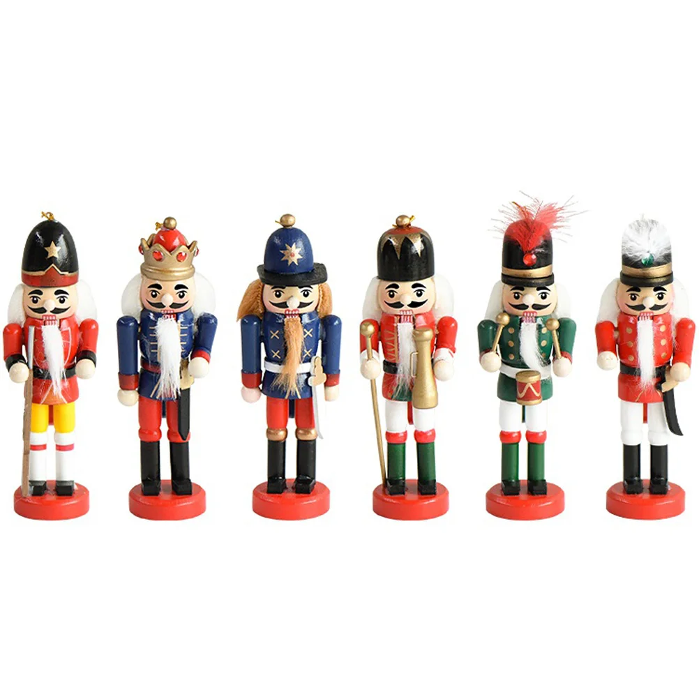 

6pcs Christmas Hanging Ornaments Lovely Xmas Tree Hanging Nutcracker Ornaments