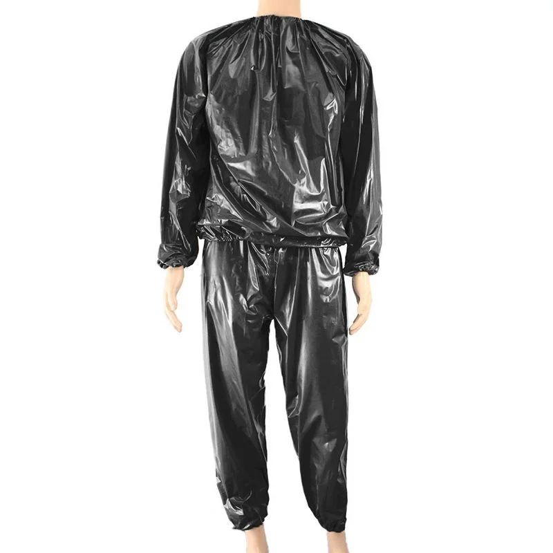 PVC Men Woman Sauna Suit Exercise Weight Loss Exercise Slimming Gym Fitness Workout Antirip Waterproof Sports Sweat Sauna Suit