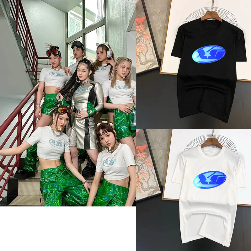 XG 슈팅스타 반팔 티셔츠, 여성 그룹, XG 주린 치사, 히나타, 주리아, 마야, 코코나, 머치 티셔츠, 여름 상의 