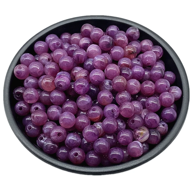 Colorful Acrylic Round Beads for Jewelry Making and DIY Accessories