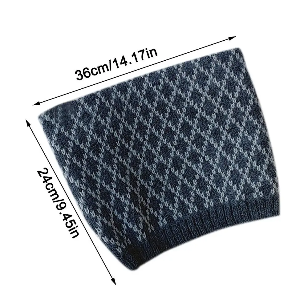 Bib Baby Thermal Neck Warmer Windproof Coldproof Thickened Boys Girls Knitted Scarf Neckerchief Snap Fastener