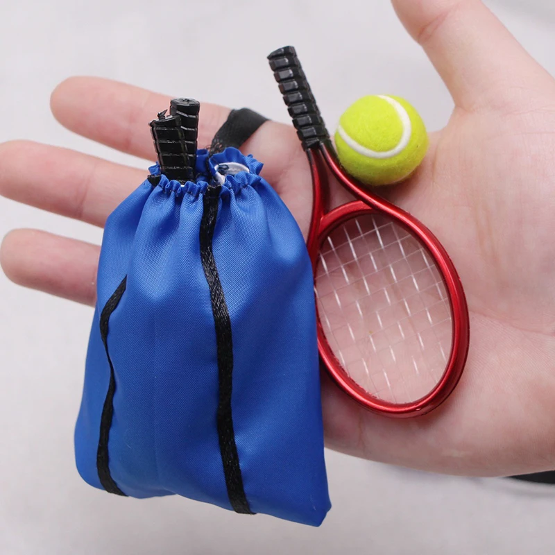 

Children Miniature Tennis Racket Mini Tennis Racket Doll House Tennis Sport Tennis Model