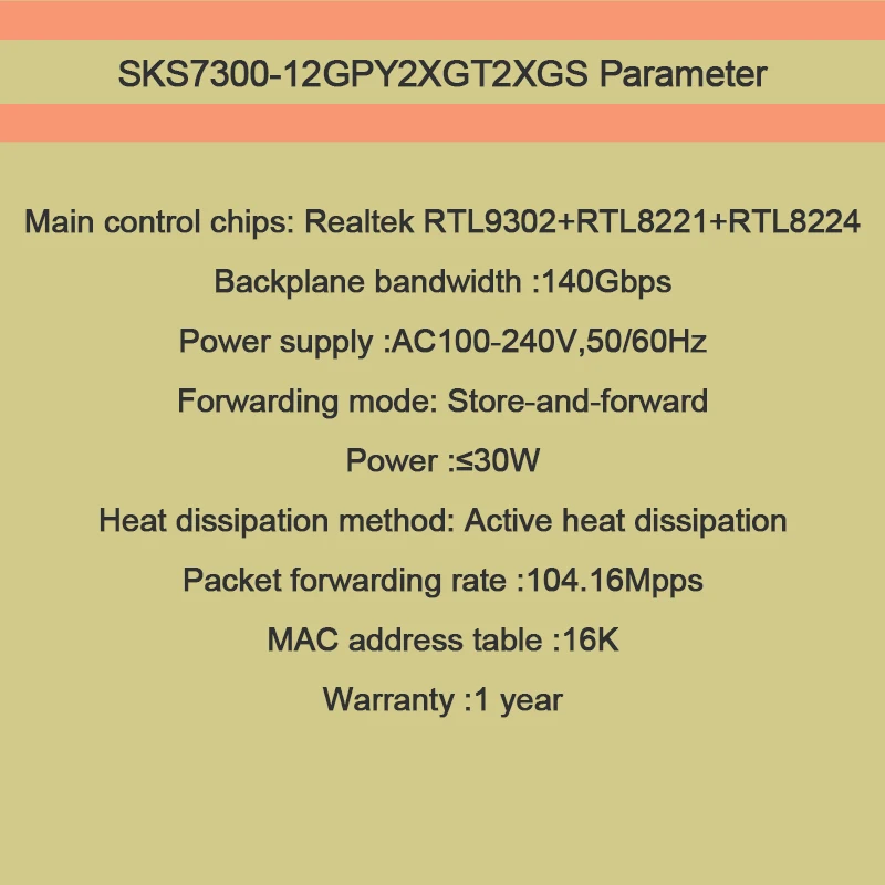 12 × 2.5G Ethernet ports, 2 × 10G Ethernet ports, 2 × 10G SFP fiber ports, Layer 2 Managed, Supports VLAN & port agg