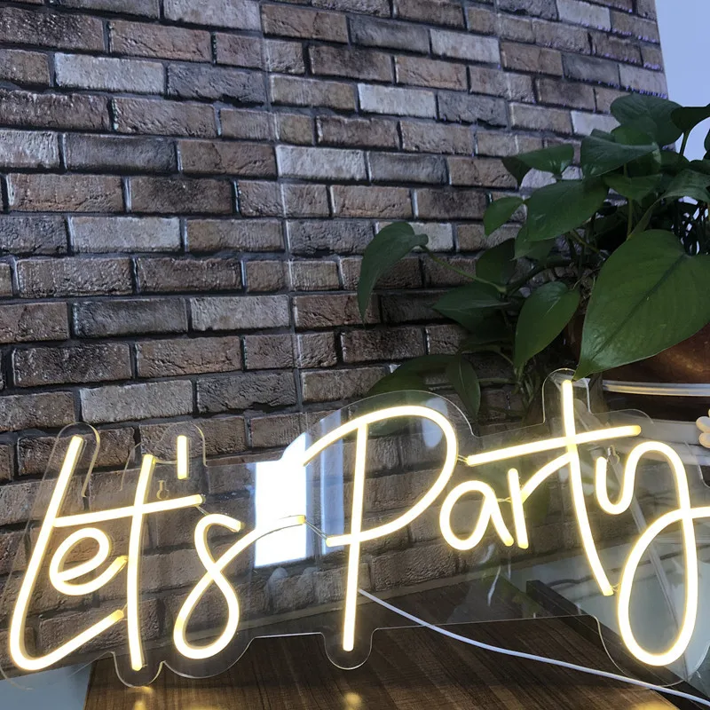 14 Styles Neon led Sign Happy Birthday Led Light Party Flex Transparent Acrylic Oh Baby Neon Light Sign Wedding Party Decor wall night light