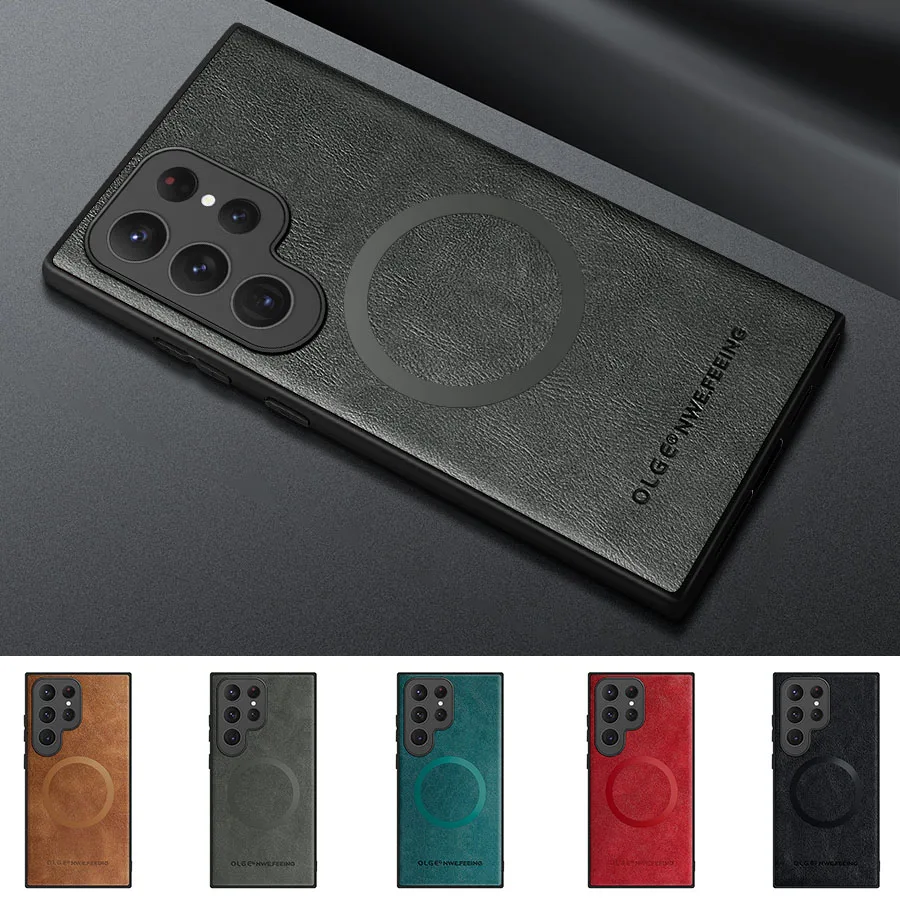 Luxury Leather Phone Cover Case
