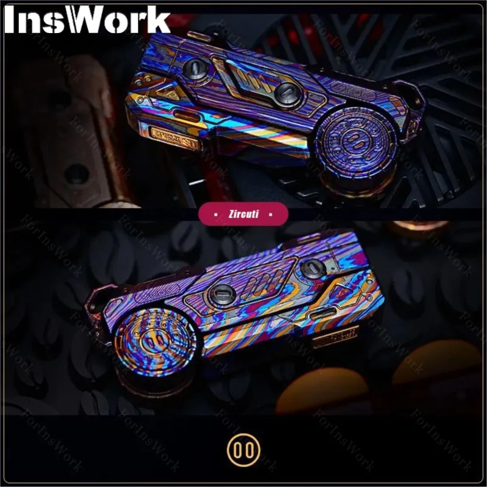 YEDC MT99 Timascus Zircuti Mokume Office Toys Gear Fidget Hand