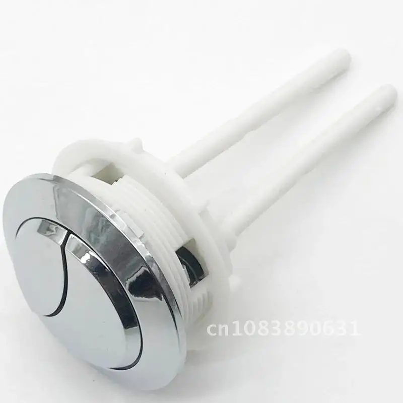 

38/48/58mm Dual Push Button Double Crescent Shape Universal Toilet Water Tank Flush With 2 Rods