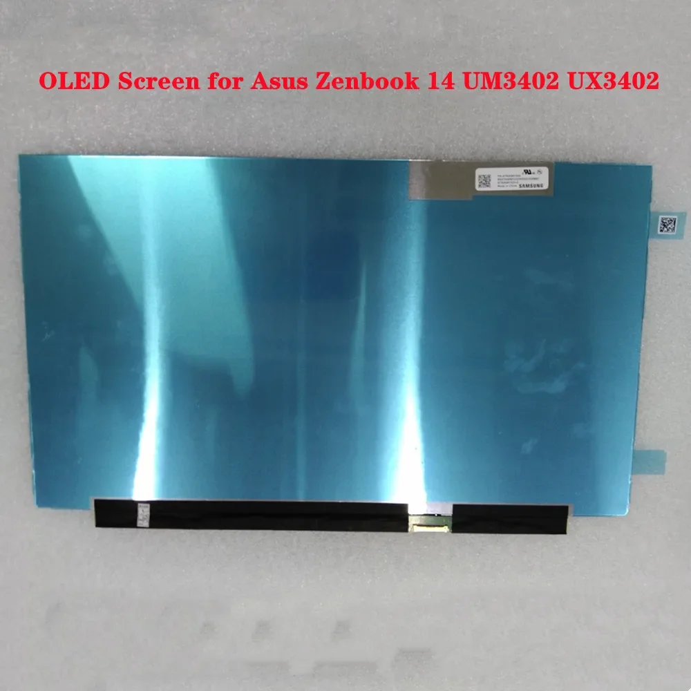 Schermo Oled Da 14 Pollici Per Asus Zenbook 14 Um3402 Ux3402 Pannello Ips Per Laptop 90Hz Non Touch Qhd 2880X1800 100% Srgb