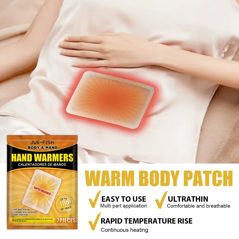 2-80pcs Portable Warmer Patch Long Lasting Self Heating Patch Winter Cold Prevention and Warmth Essential Portable Patch
