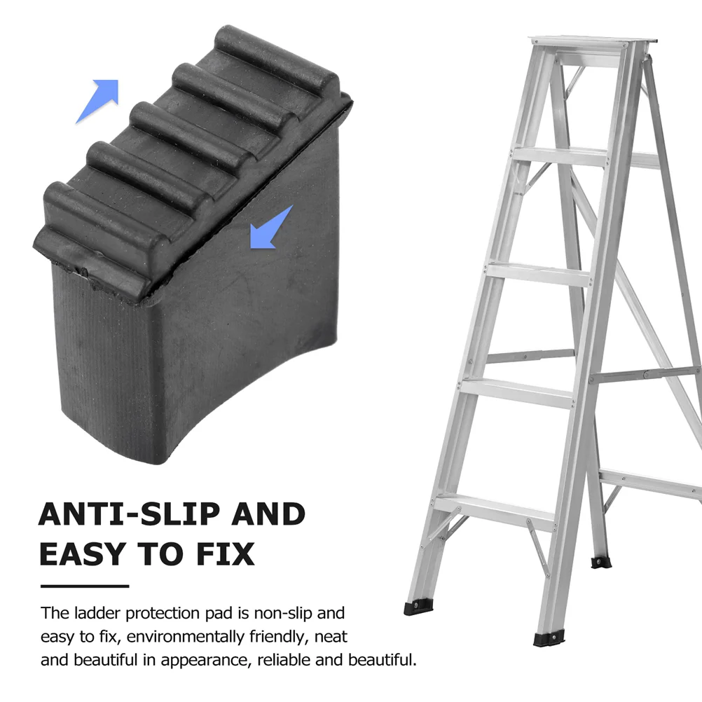 2 Pcs Floor Mat Ladder Non-slip Feet Foot Cushion Pads Whelping Telescopic Protect Cover Rubber Rest Man Ladders Telescoping