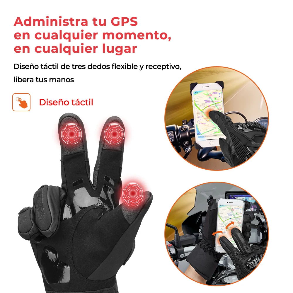 KEMIMOTO Guantes Moto Hombre, Guantes Moto Verano con Protección