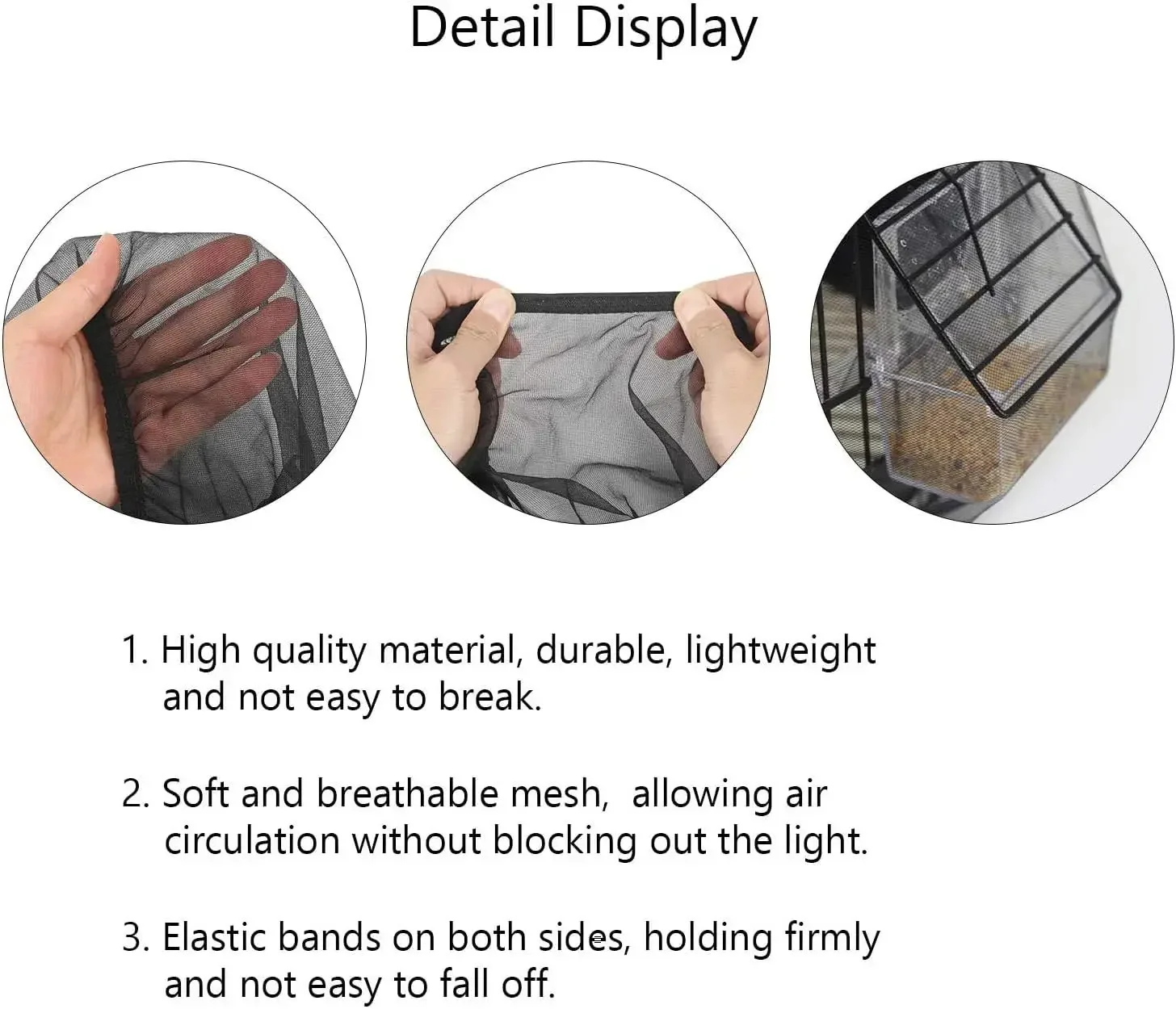 Bird Cage Cover Mesh for Easy Cleaning Catcher Guard