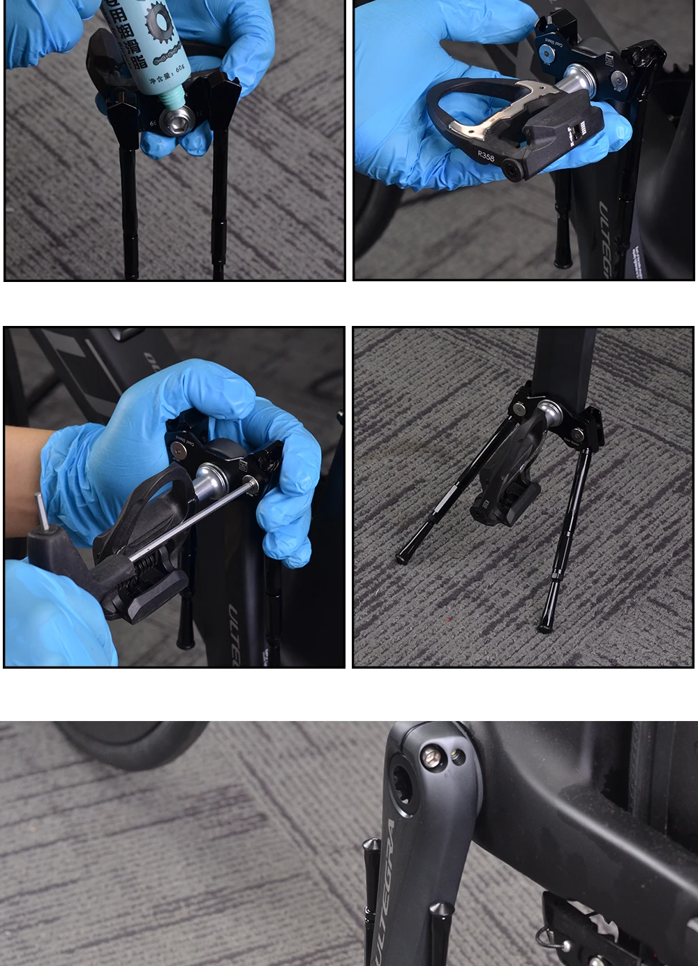 Gearoop Bicycle Crank Kickstand Mtb Road Bike Parking Adjustable Rack