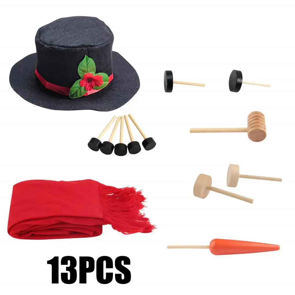 

Набор снеговика, Рождественский костюм, праздничные товары, детские развлечения, яркий цвет, интересное мастерство в помещении, 16 шт.