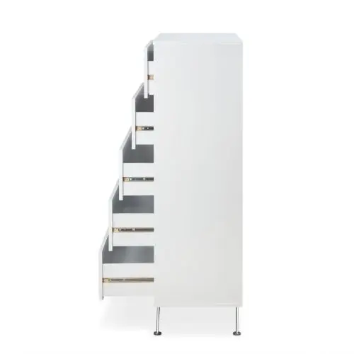 Contemporary Chest Bedroom Cabinets Wardrobe Wooden Closet Home Furniture for Bedroom Guarda Roupa Armario in White