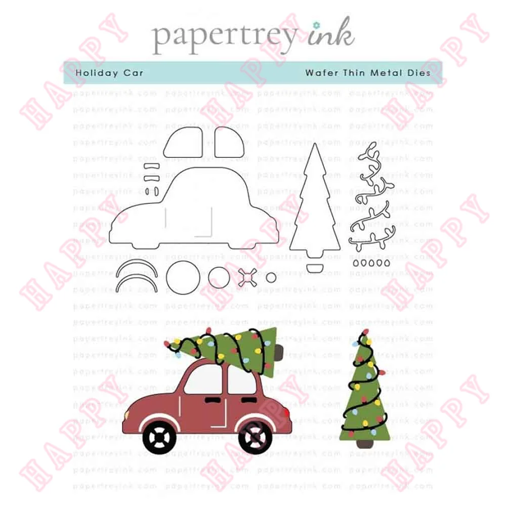 

New Christmas Car Die Metal Cutting For Paper Craft Template DIY Scrapbooking Decorative Envelope Greet Card Embossing Handcraft