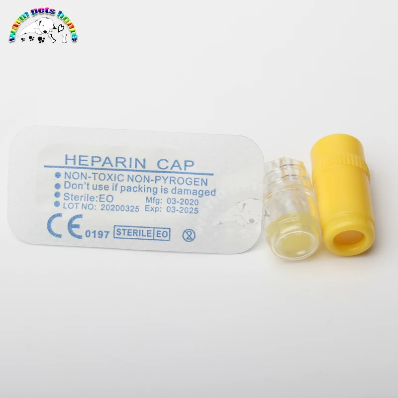 Sterile Heparin Cap IV Cannula Catheter Luer Lock Heparin