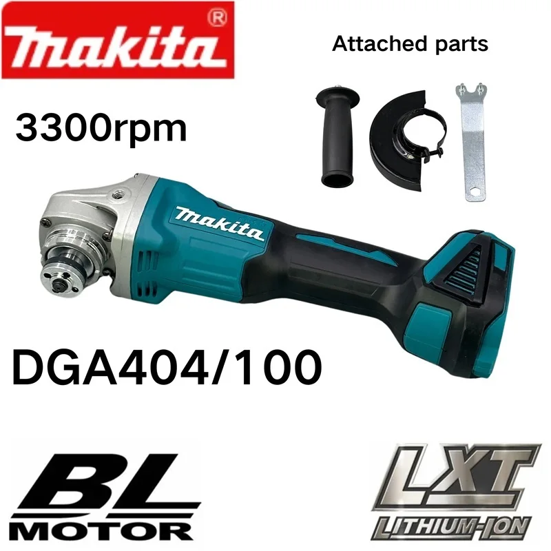 ブラシレスロータリーグラインダーmakita-dga404-mm充電式カッティングマシン100