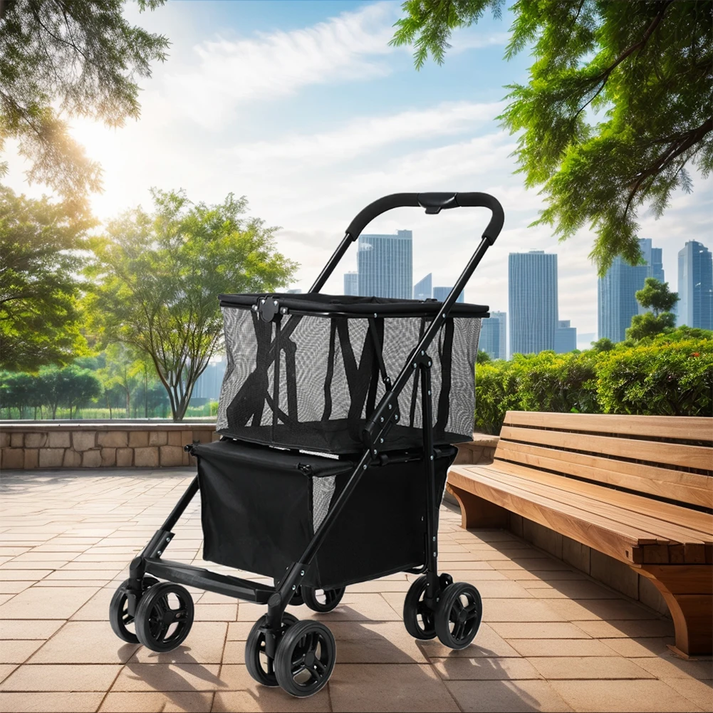 Foldable Shopping Cart Multifunctional Portable Grocery Cart