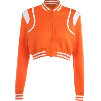 Baseball Bomber Cropped Jackets 6