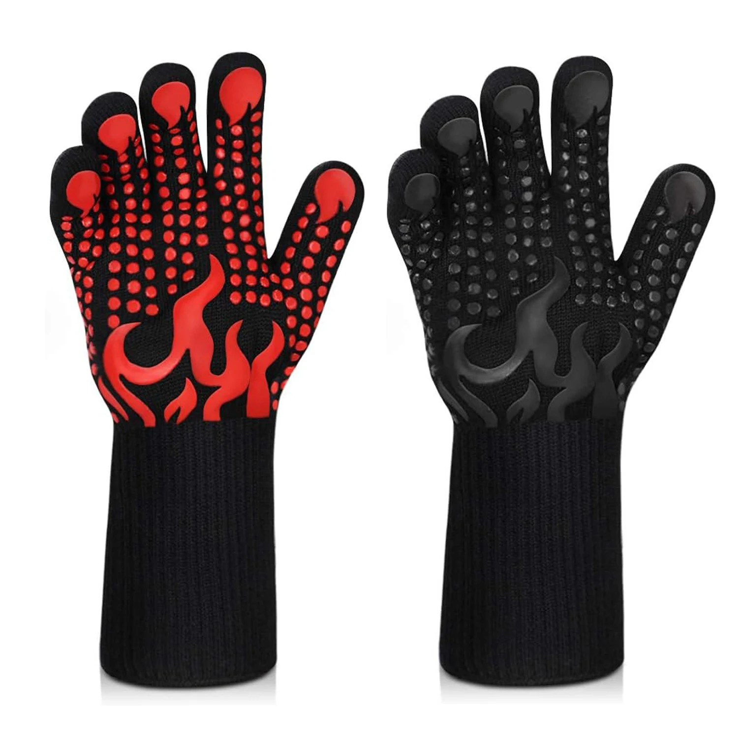 Universal Anti-Slip Heat-Resistant Barbecue Oven Gloves Fireproof Kitchen Cooking Gloves Suitable for High Temperatures Universal Anti-Slip Heat-Resistant Barbecue Oven Gloves Fireproof Kitchen Cooking Gloves Suitable for High Temperatures