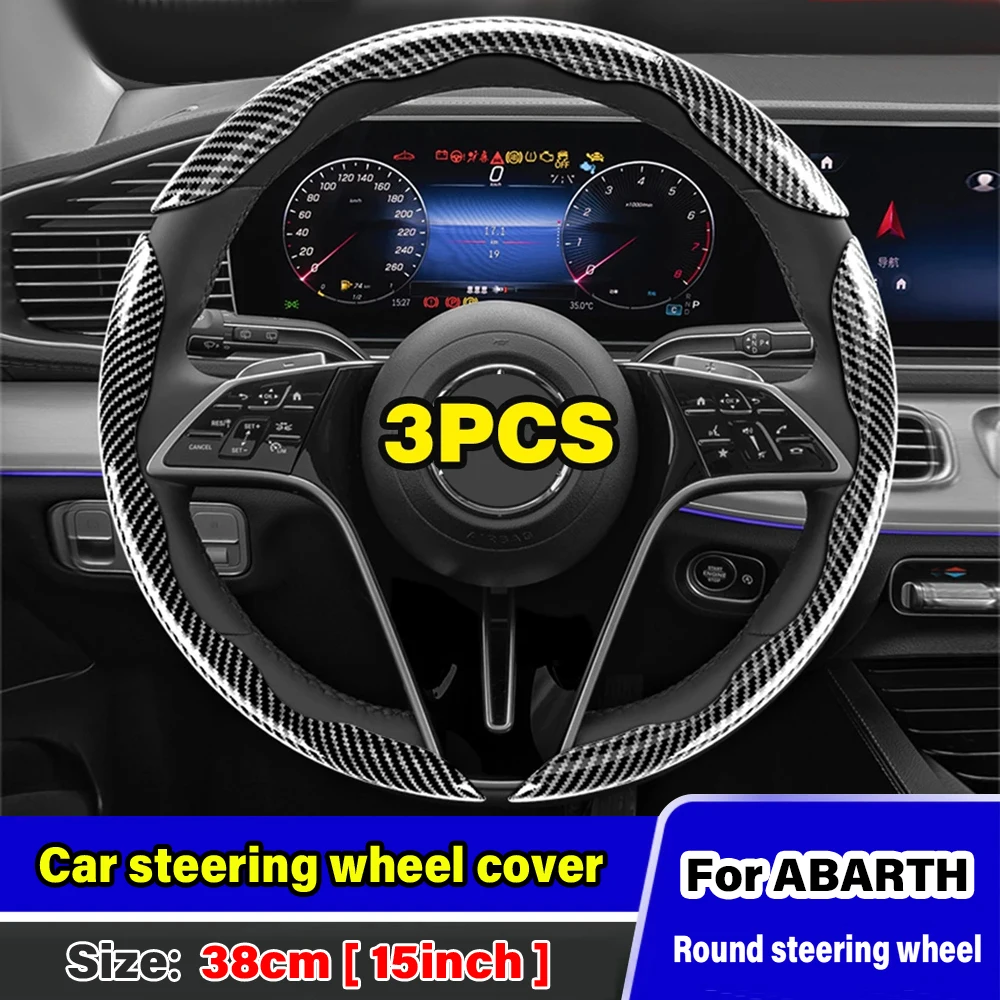 Coprivolante Per Auto 38Cm Per Fiat Abarth 500 595 695 Grande Punto Tuning Competition 124 Spider Punto Accessori Auto