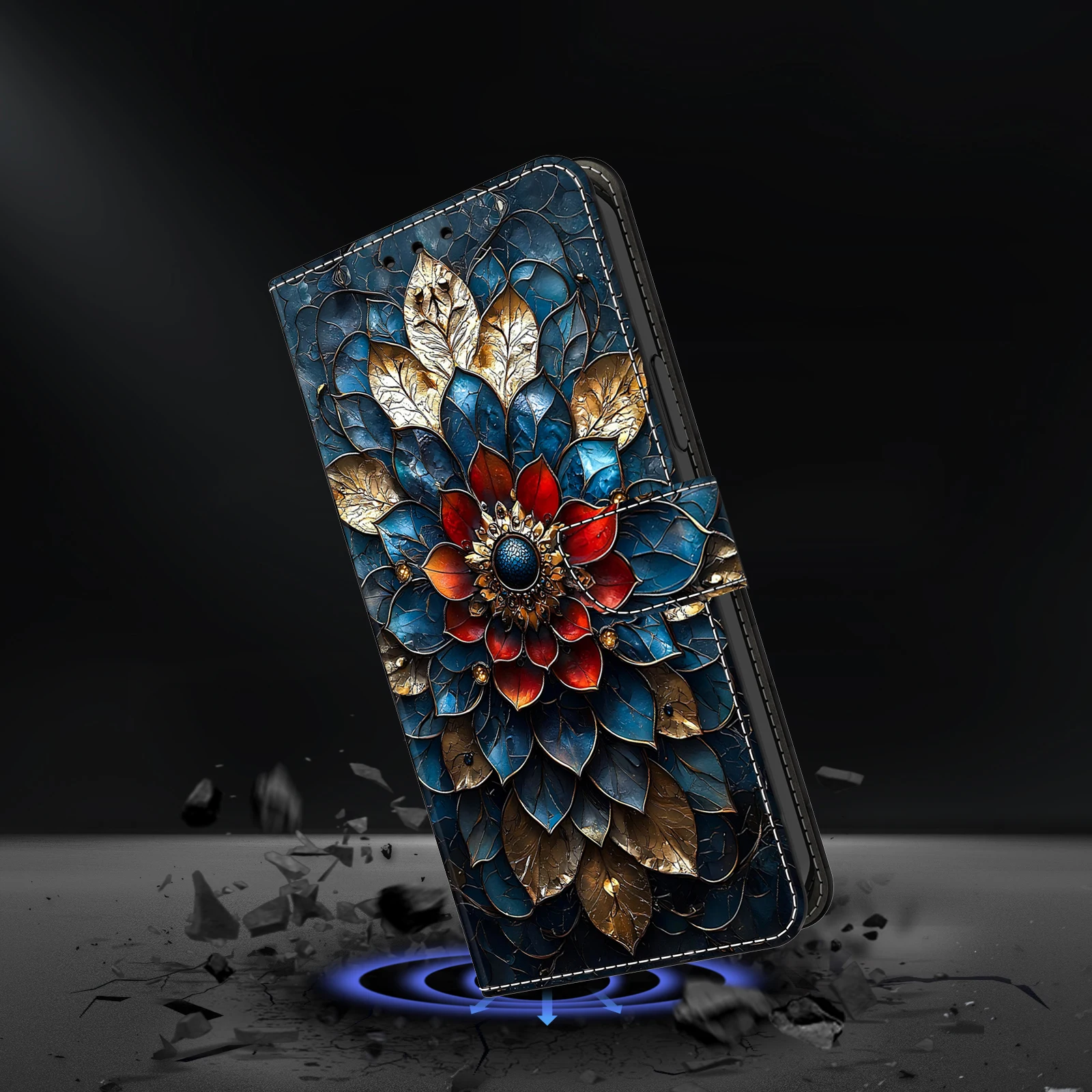 Magnetic Flip Leather Wallet Phone Case