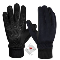 Winter Cycling Gloves Full Finger Windproof 3M Thinsulate Thermal Gloves Touchscreen Snowboard Gloves Non-slip Road Bike Gloves 1
