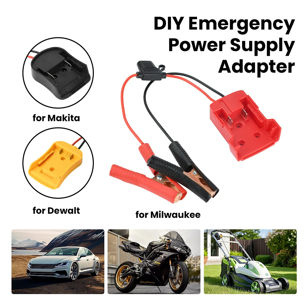 Makita용 DeWalt용 Milwaukee용 18V/20V 30A 퓨즈 점화기 점프 스타터 자동차 오토바이 리튬 배터리 비상 전원 공급 장치