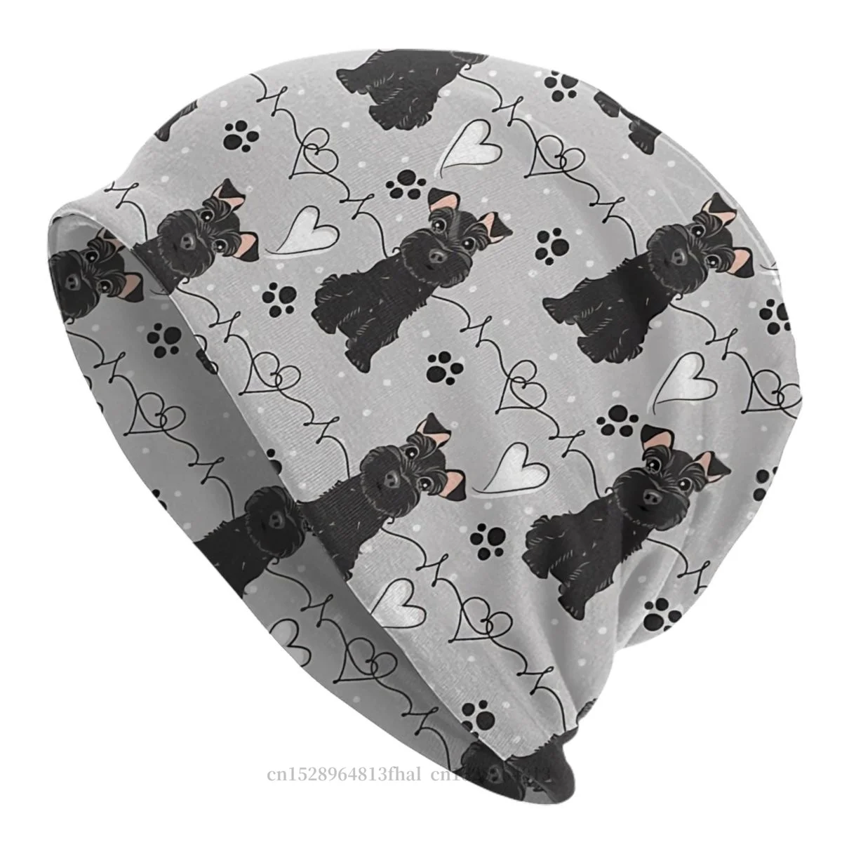 

Hat Miniature Schnauzer Outdoor Caps For Men Women Dog Skullies Beanies Ski Caps Soft Bonnet Hats