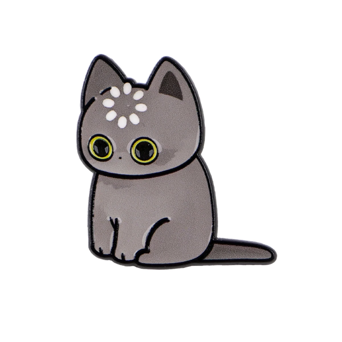 Charming Cat Enamel Pin Brooch – Stylish Metal Lapel Accessory and Gift