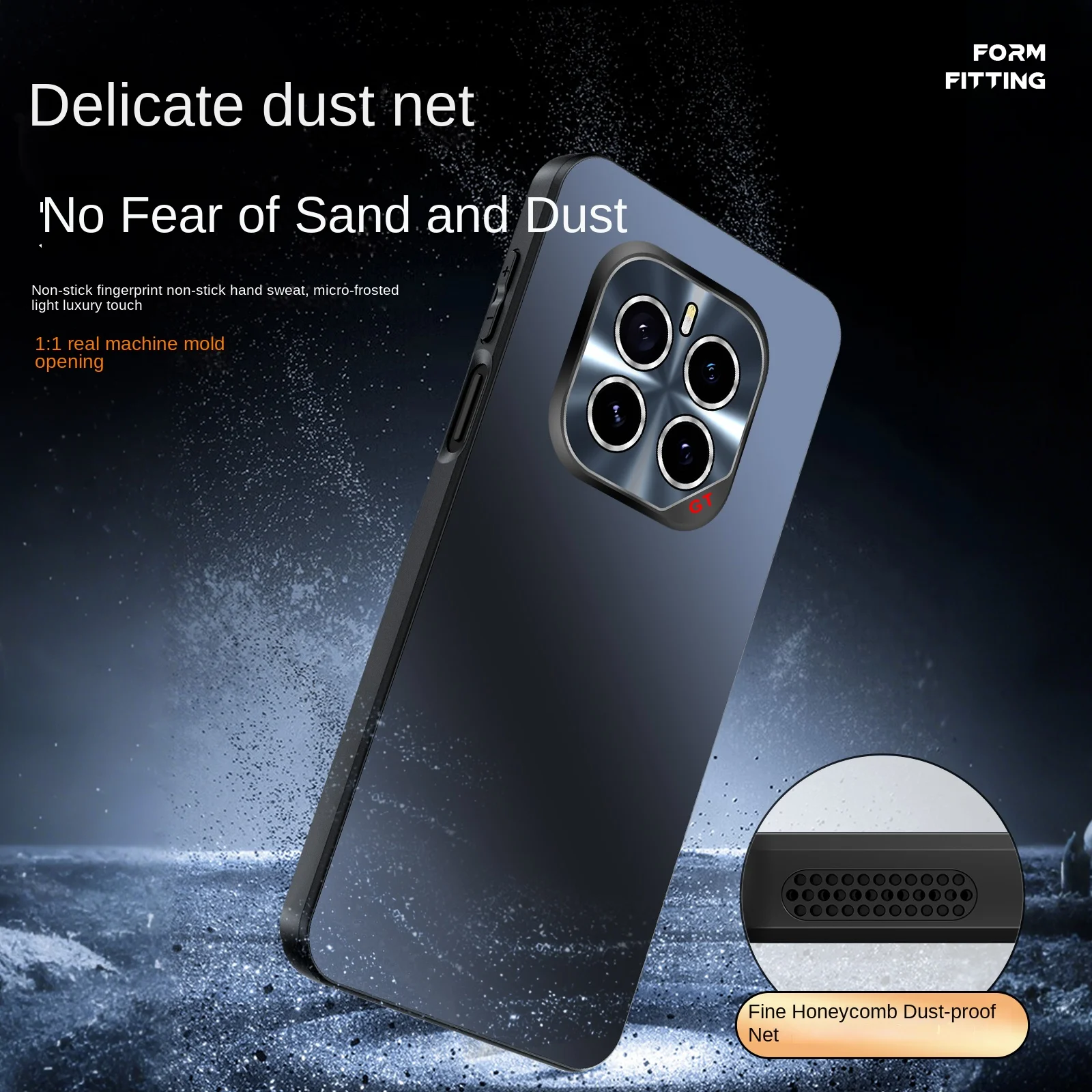 For Honor GT Pro Durable Matte Phone Case with Full Lens Protection and Scratch Resistance