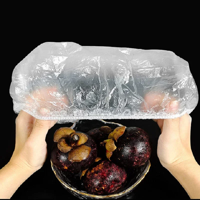 1000 pieces of disposable plastic wrap cover for household vegetable covers, fruit and vegetable plastic wrap cover, food grade