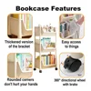 Children's Bookcases Rack Furniture With Wheels Removable Small Bookshelves With Wheels Cart Home Toy Storage Reading Shelves 3