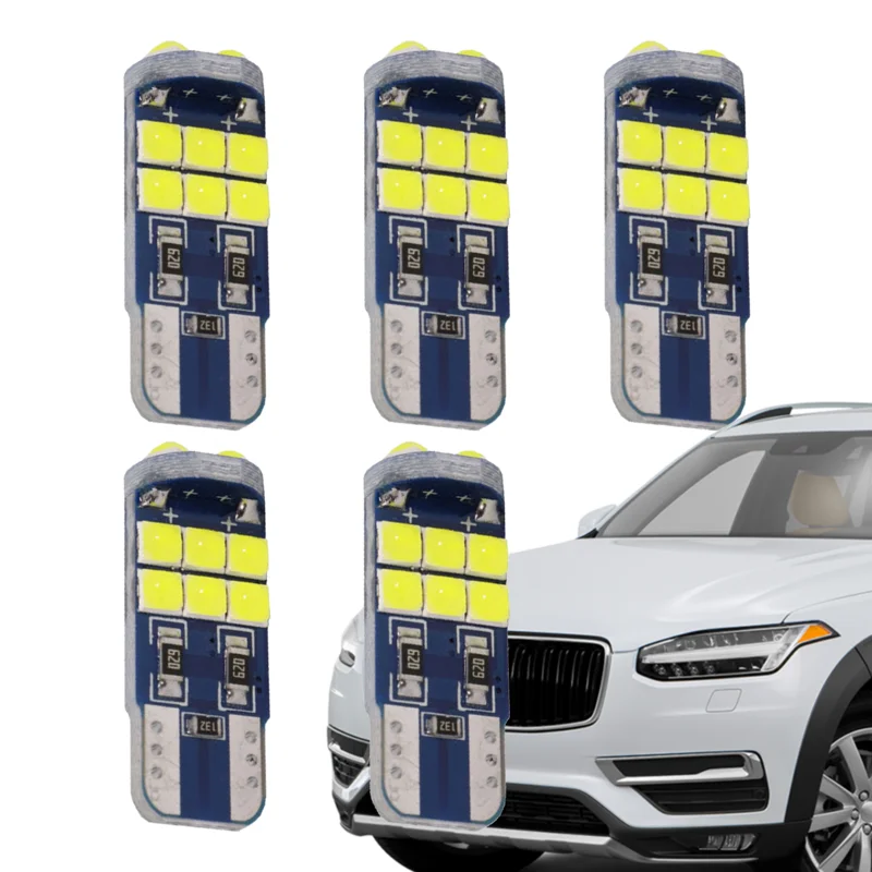 

T10 LED Bulb 5pcs Side Marker Light Map Dome Lamp Car LED Wedge Bulbs Width Lamp For Car LED Dome Map Interior Tail Cab Lights