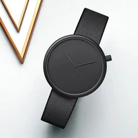 TOMI Women's Minimalist Style Leather Watch Women's Small Disc Scaleless Fashion Watch Minimalist Women's Leisure Quartz Watch 2
