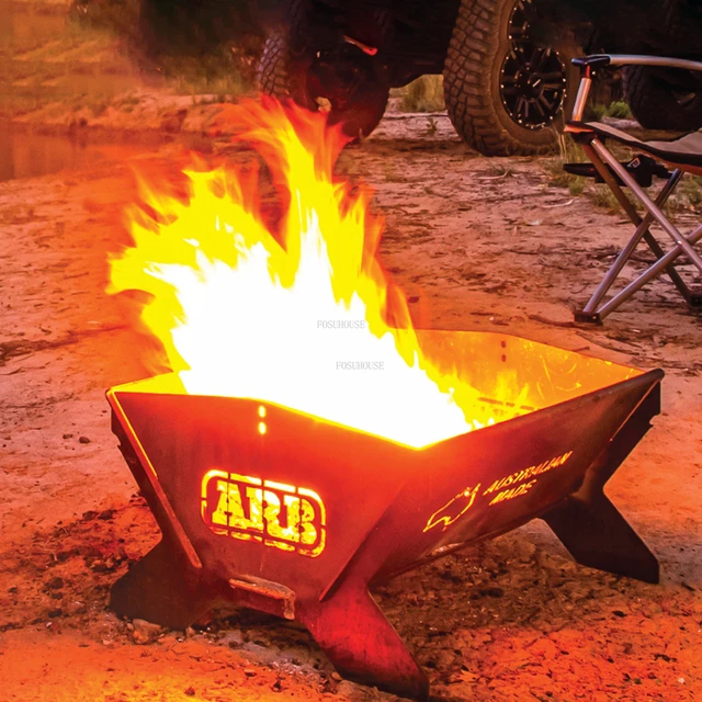 Otthoni Fűtési Tűz Gödrök Kültéri Grill Állvány Modern Kemping Kemence Máglya Kályha Hordozható Utazási Faszén Barbecue Brazier U