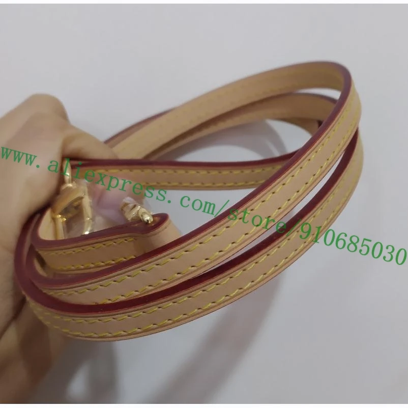 1cm 115cm Fixed LengthReal Vegetable Tanned Calfskin Shoulder Strap For Designer Lady Handbag Carrying Belt Bag Parts Substitute