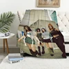 Kpop A-Aespa Movie Custom Blanket Fluffy Bed Blankets for Decorative Sofa Microfiber Bedding Catnap Knee Throw Fleece Soft Nap 3