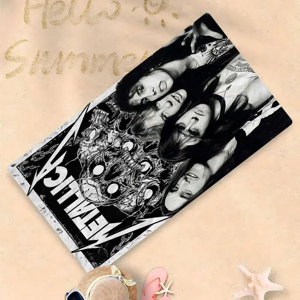 Band T-MetallicaS-D Big Microfiber Beach Towels Quick Dry Towel Sand Beach Towels Pool Towel For Travel Swim Pool Yoga