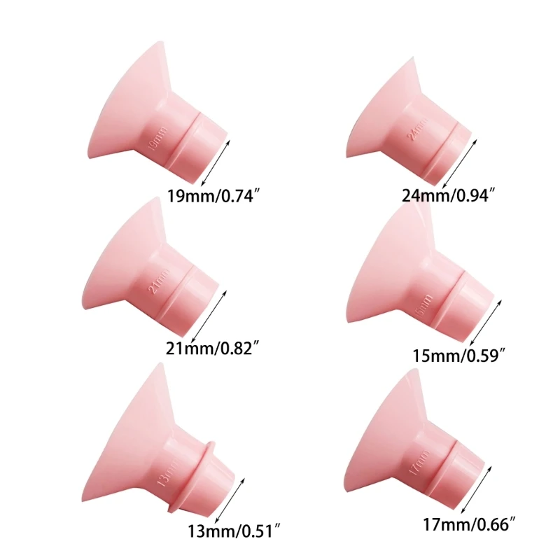 Breast Pump Silicone Flange Inserts Feeding Pump Accessories & Part Electric Breastpump Flange Insert Seamless for Pregnancy 6