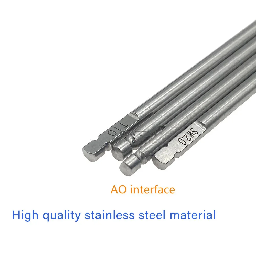 Orthopedic Instruments Bone Screw Driver Spinal Pedicle Screw Nail Cap AO Driver Hex Screwdriver AO Plum Star
