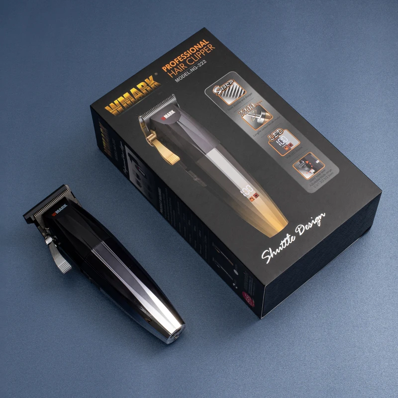 Hair Trimmer Hair Clipper WMARK NG-222 Professional Rechargeable Hair Clipper Hair Cutting Machine LCD Display Clippers Trimmer