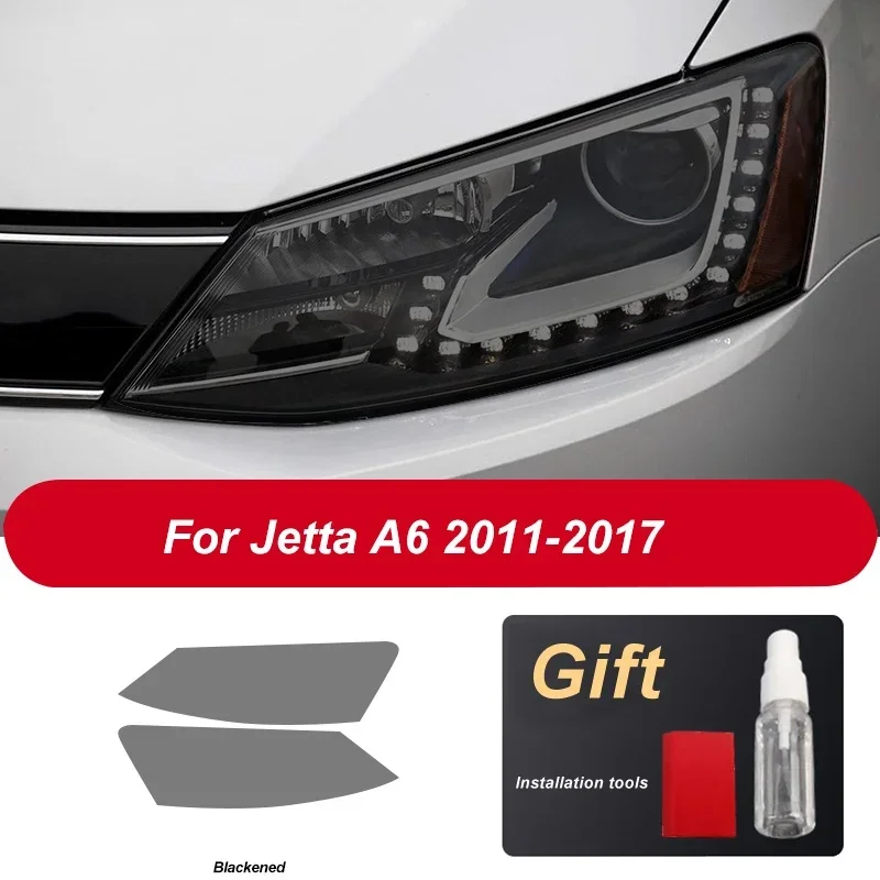

2 шт., наклейки для автомобильных фар Volkswagen Jetta, для VW MK6, A6, MK7, A7