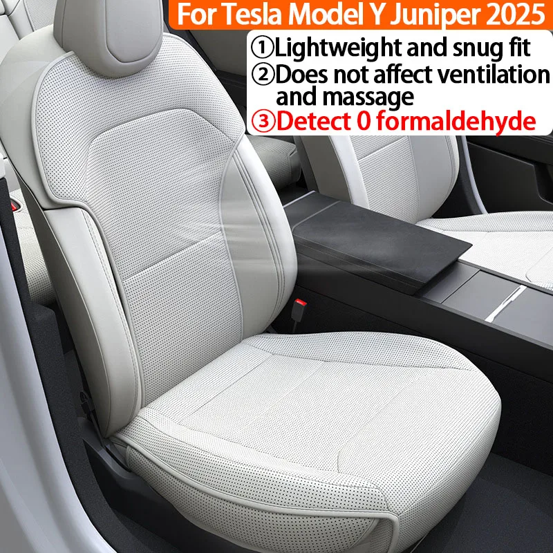 Car Seat Cover Cushion For Tesla Model Y Juniper 2025 Full Car Seat Cushion&Back